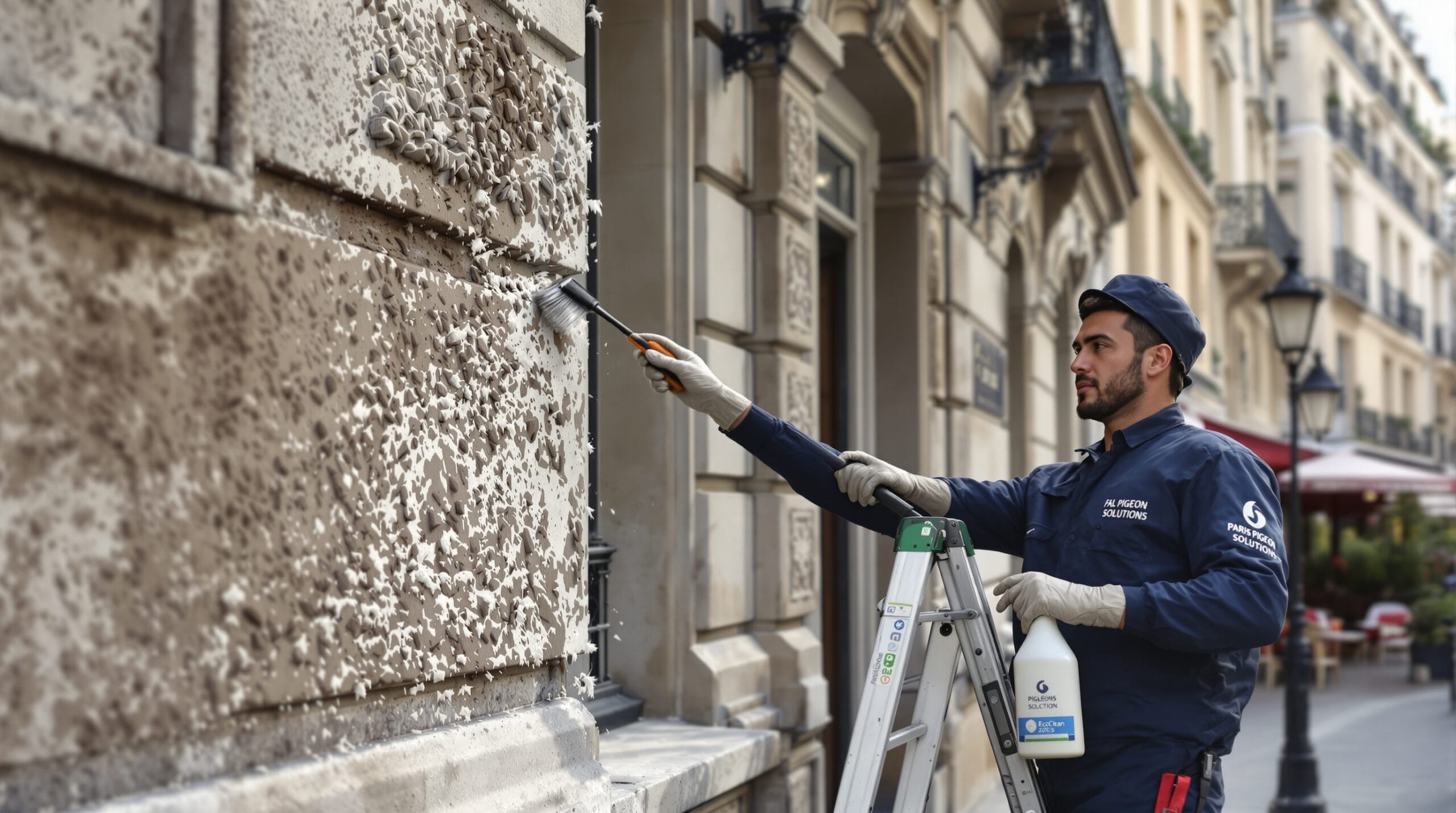 entreprise spécialisée en dépigeonnage à paris 2e : découvrez nos tarifs compétitifs et nos services professionnels de nettoyage des fientes de pigeons pour un environnement propre et sain.