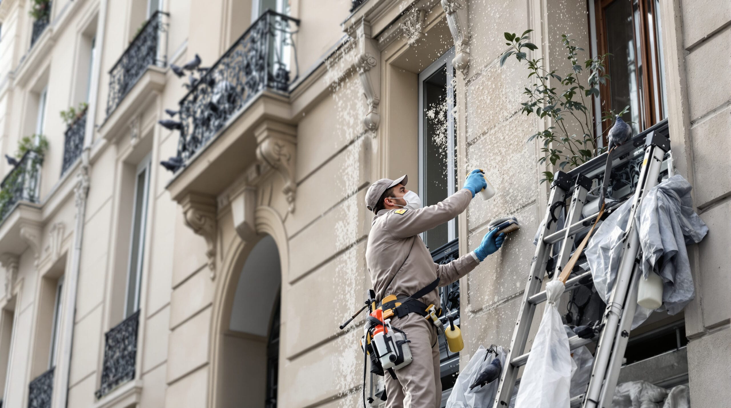 entreprise de dépigeonnage à paris 6e : découvrez nos tarifs et prix compétitifs pour le nettoyage professionnel des fientes de pigeons. intervention rapide et efficace pour un environnement propre et sain.