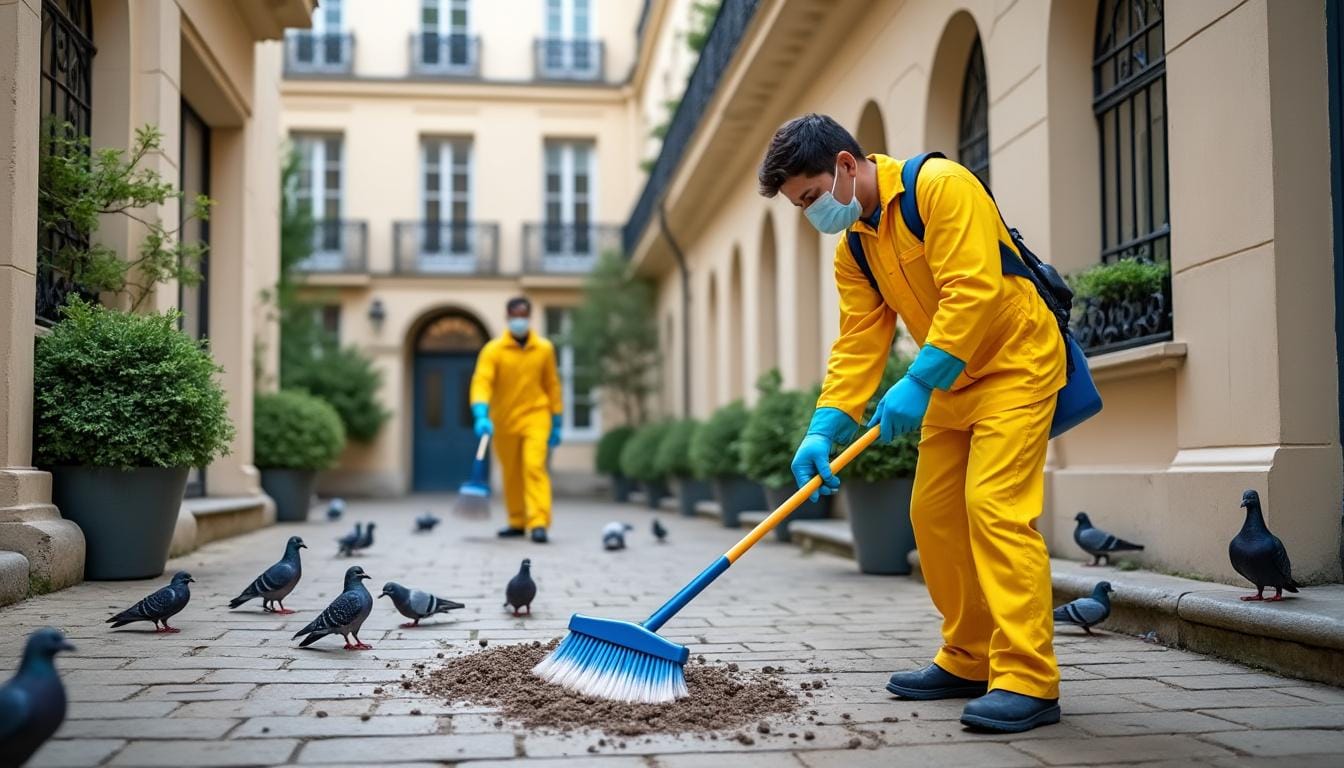 service professionnel de nettoyage des fientes de pigeons à paris 12e, offrant protection et prévention adaptées pour les copropriétés. assurez un environnement propre et sain.