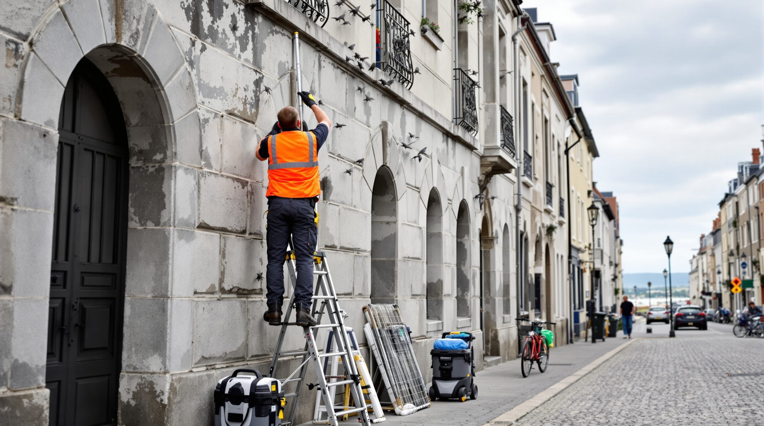 entreprise spécialisée en dépigeonnage à saint-brieuc (22000) proposant des solutions efficaces de nettoyage et des tarifs compétitifs pour protéger votre bâtiment des nuisances liées aux pigeons.