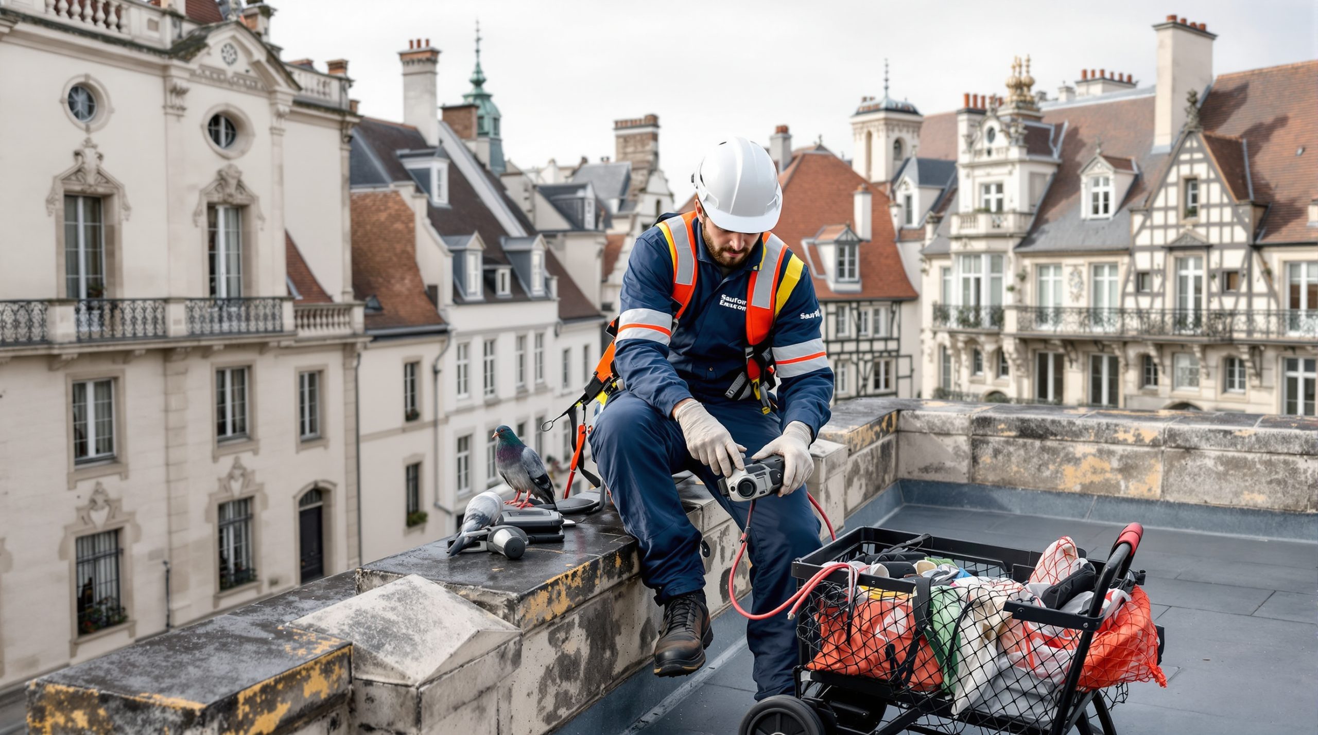 entreprise spécialisée en dépigeonnage à saumur (49400) proposant des solutions efficaces de nettoyage et des tarifs compétitifs pour protéger vos bâtiments des nuisances des pigeons.